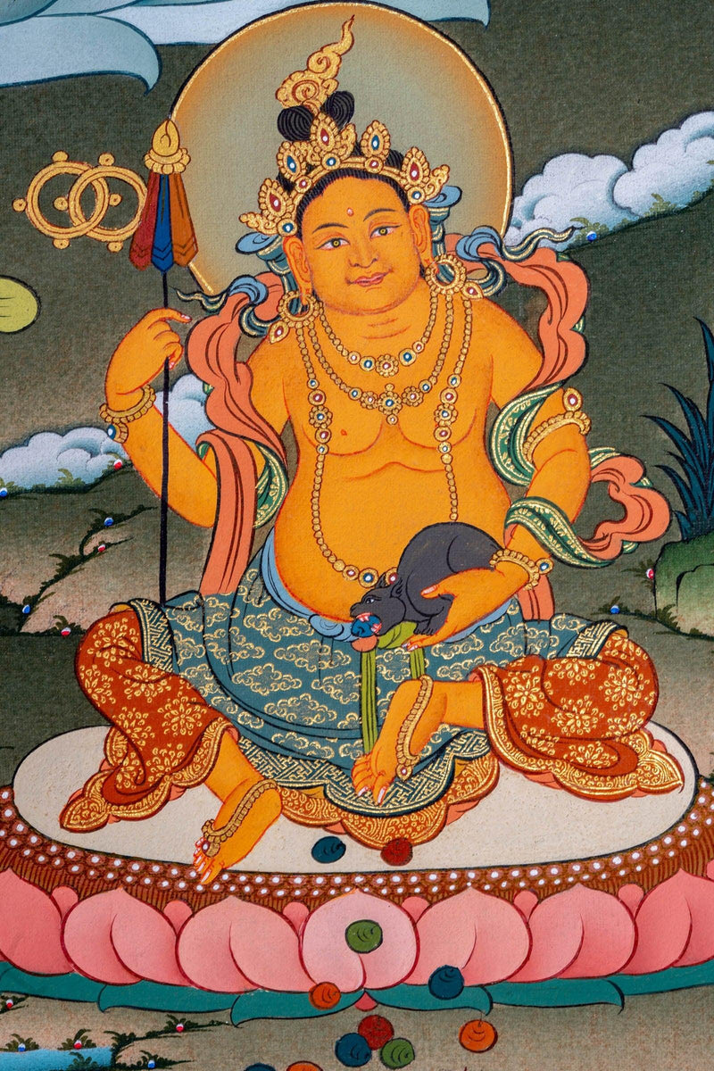 Zambala Thangka Painting - Himalayas Shop