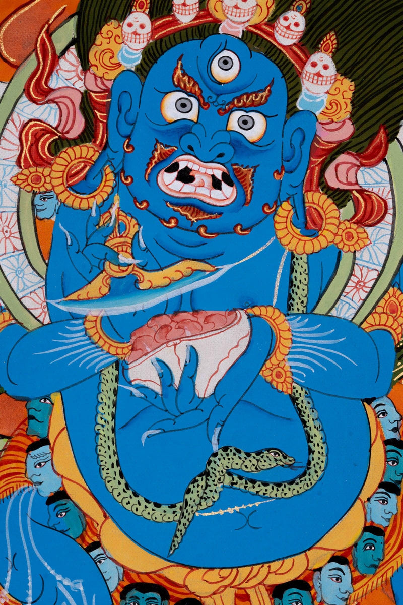 Mahakala Thangka painting - Himalayas Shop