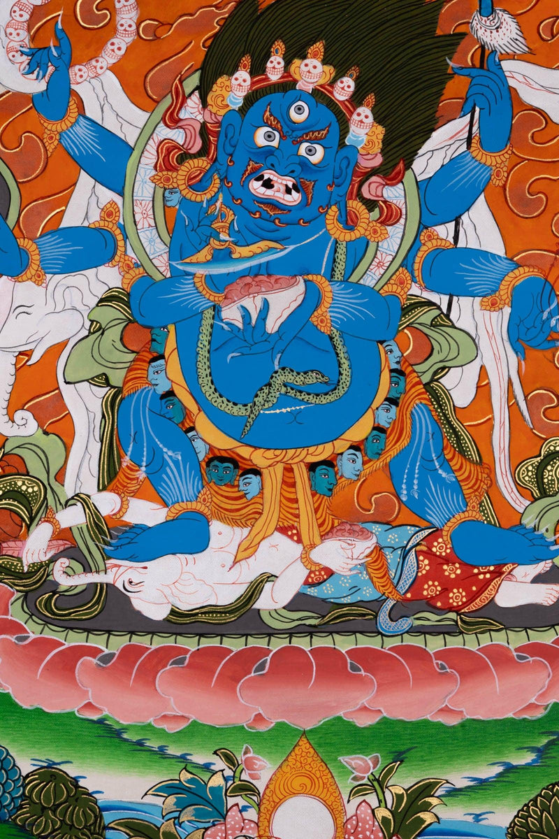 Mahakala Thangka painting - Himalayas Shop