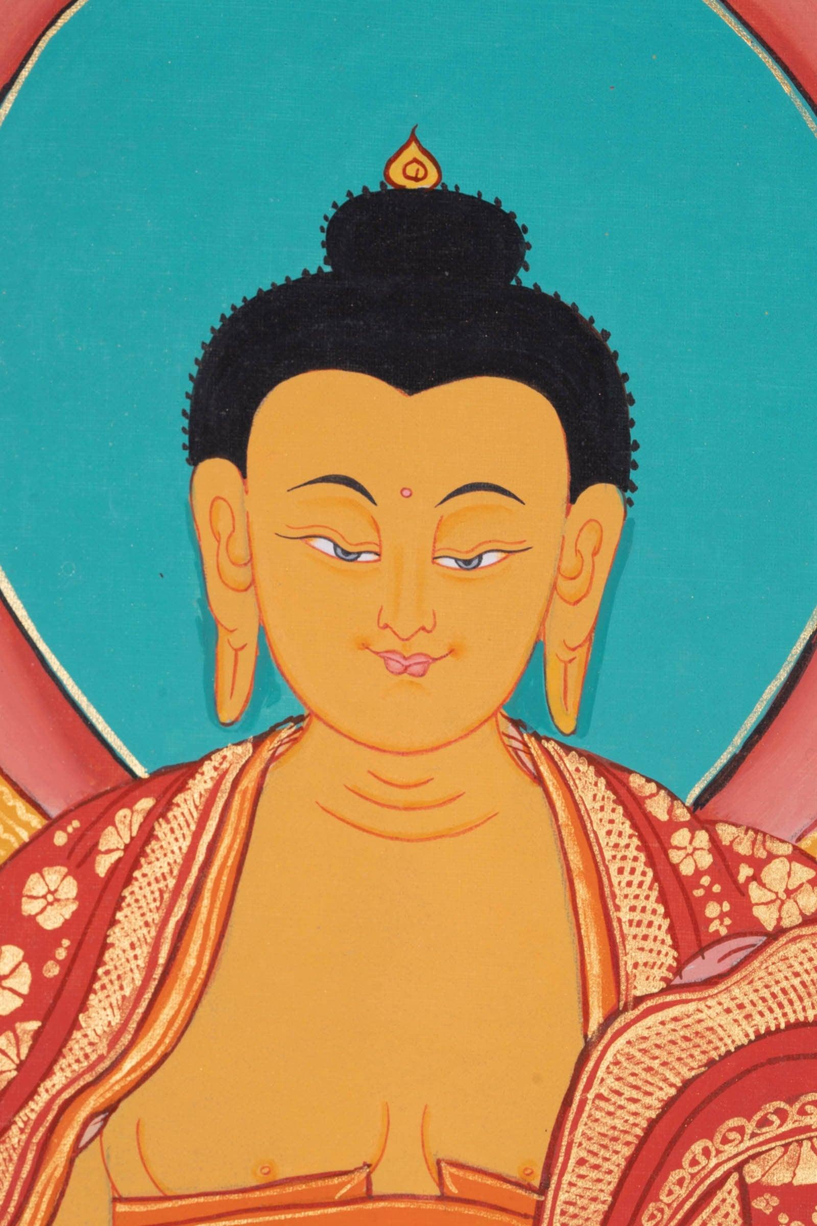 Shakyamuni Buddha thangka painting from Nepale - Himalayas Shop