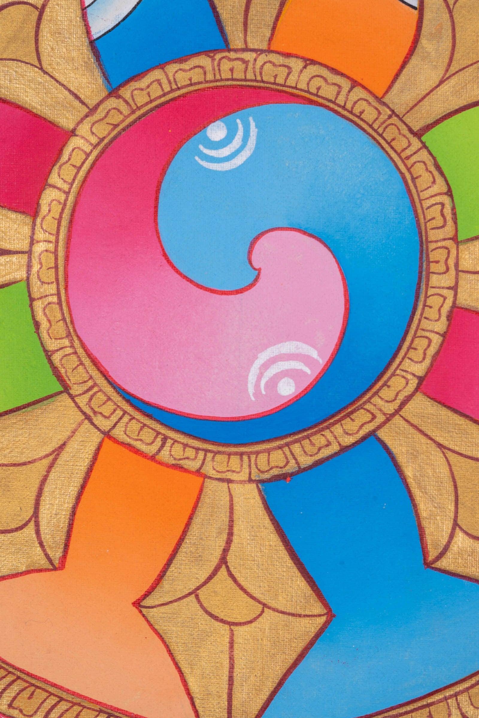 Eight Auspicious Symbol Thangka Painting - Himalayas Shop