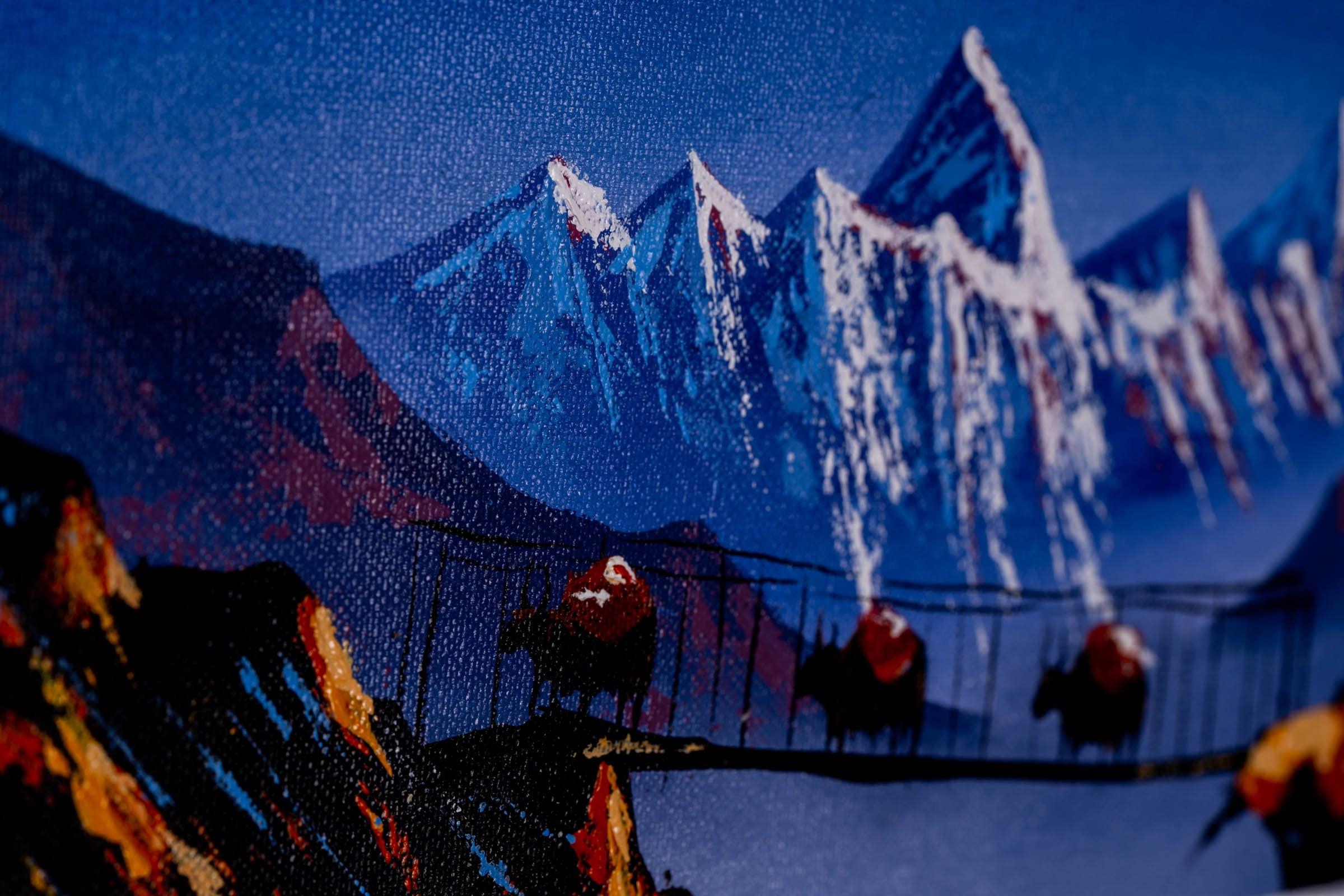 Oil Painting of Mount Everest - Himalayas Shop
