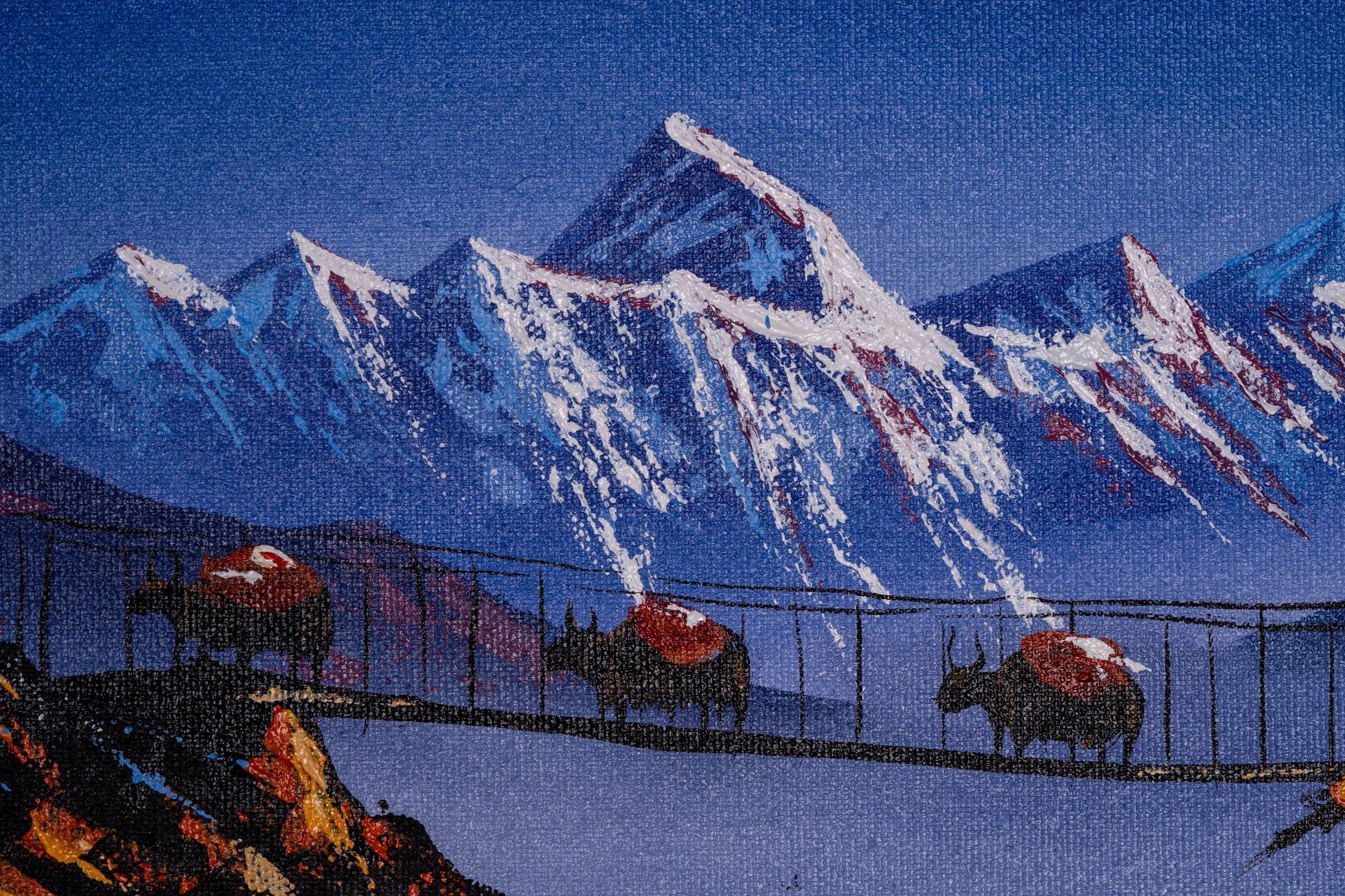 Oil Painting of Mount Everest - Himalayas Shop