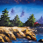 Mount Everest and Mt Ama Dublam Oil Painting - Himalayas Shop