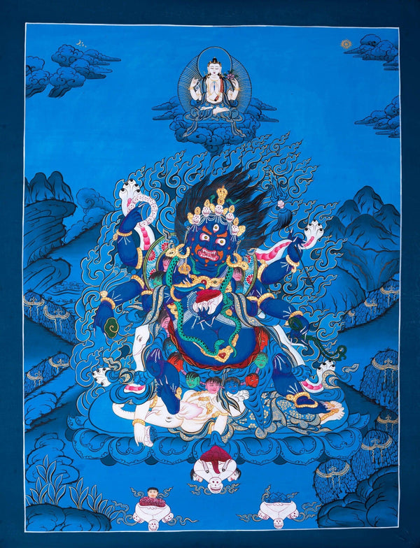 6 arm Mahakala Thangka Painting