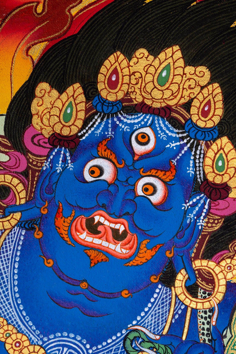 Vajrapani Buddhist Thangka Painting - Himalayas Shop