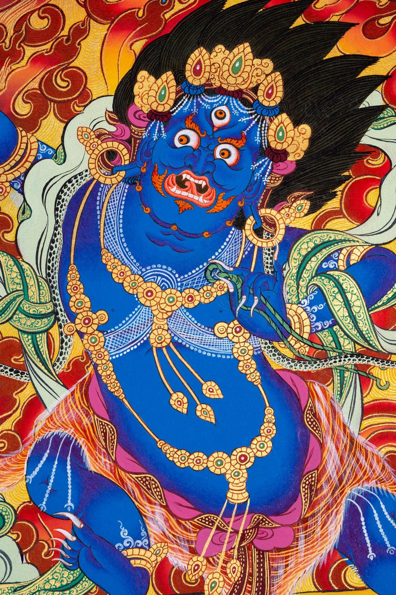 Vajrapani Buddhist Thangka Painting - Himalayas Shop