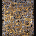 Wall hanging Buddha Enlightenment Thangka - Himalayas Shop