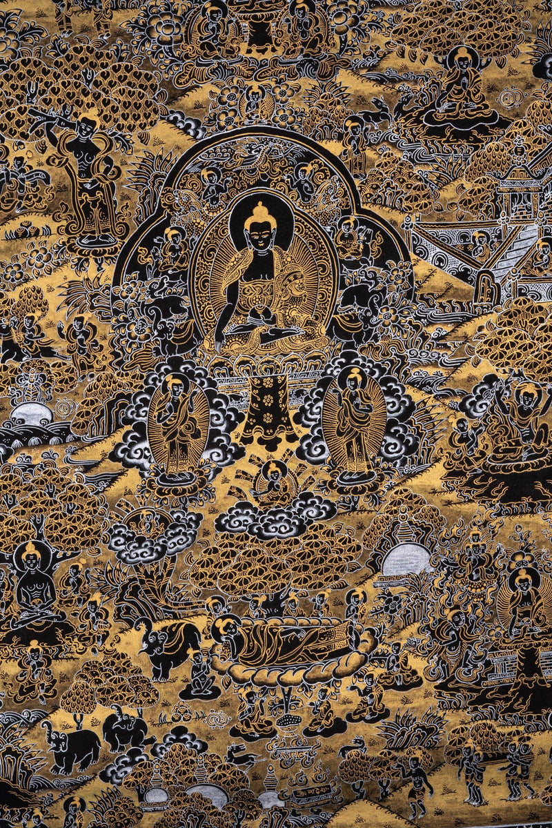 Buddha Enlightenment Thangka - Himalayas Shop