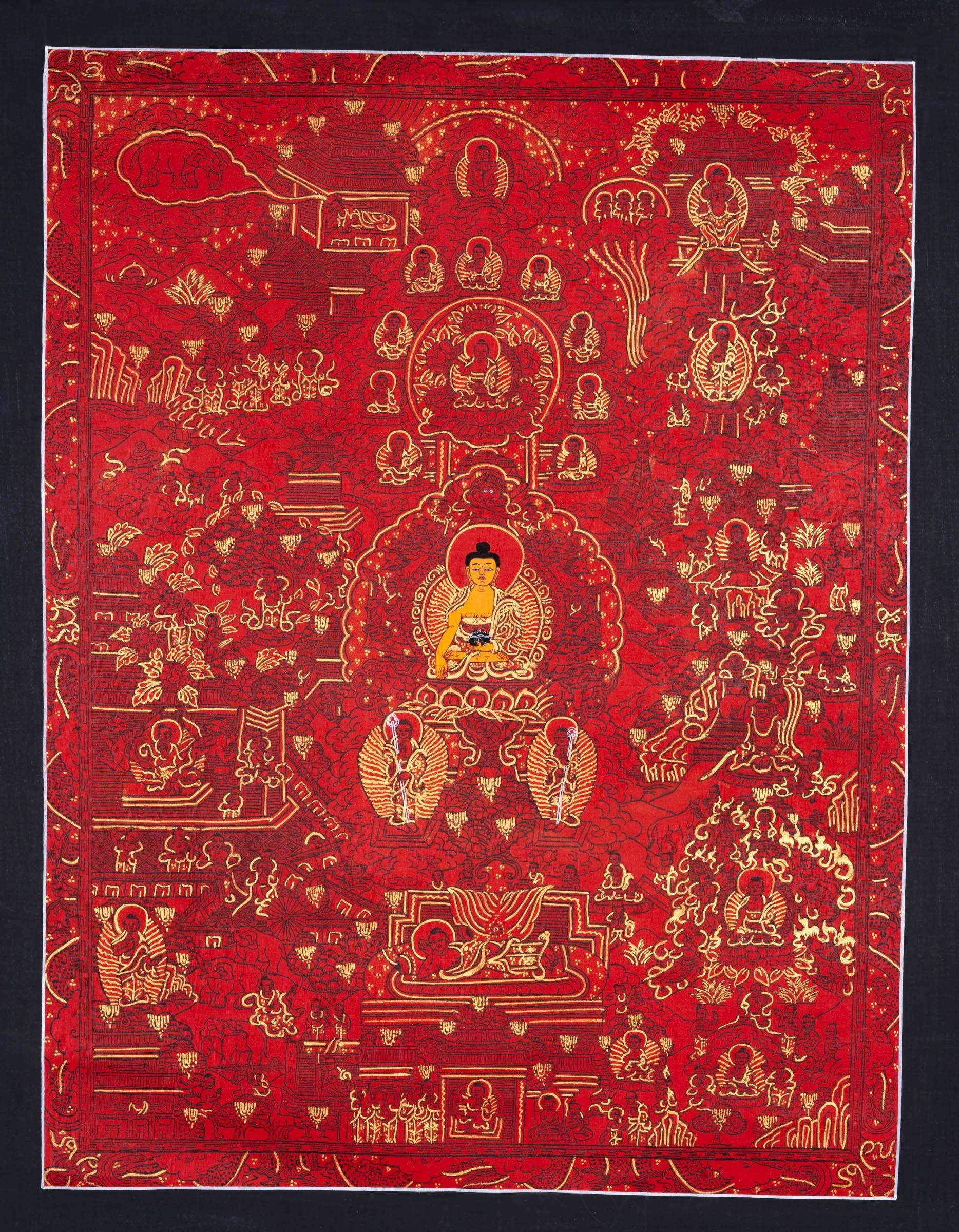 Buddha Enlightenment Thangka