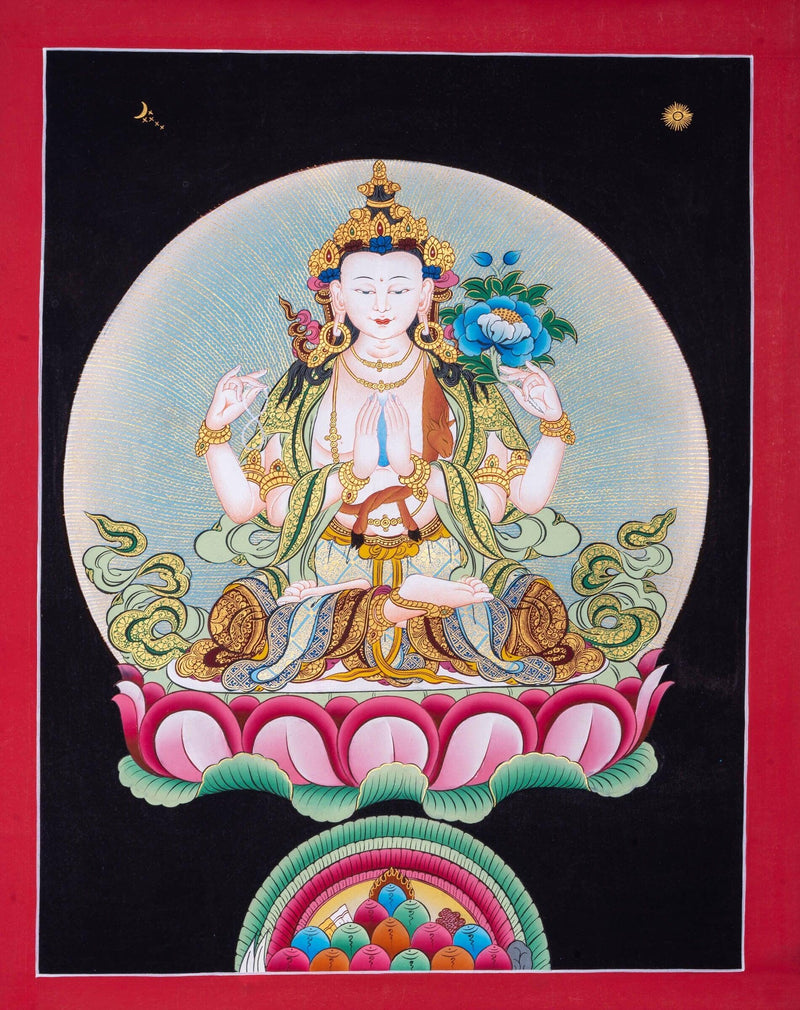 Chengresi Thangka Painting