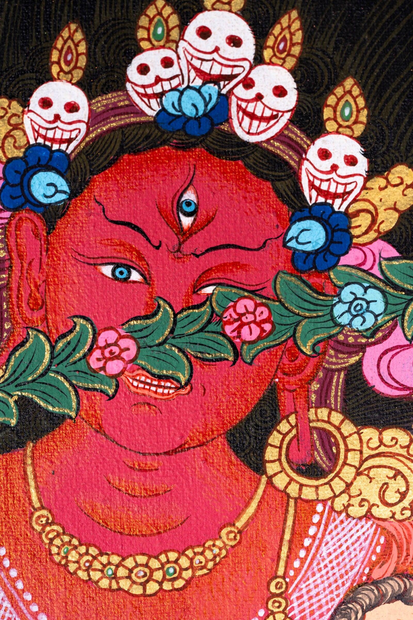 Red Kurukulla Thangka - Himalayas Shop