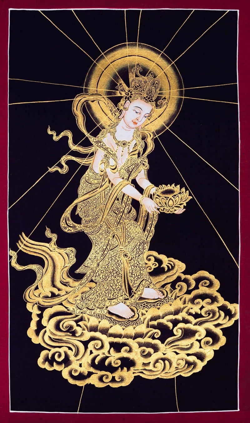 Japanese Buddha Thangka Painting