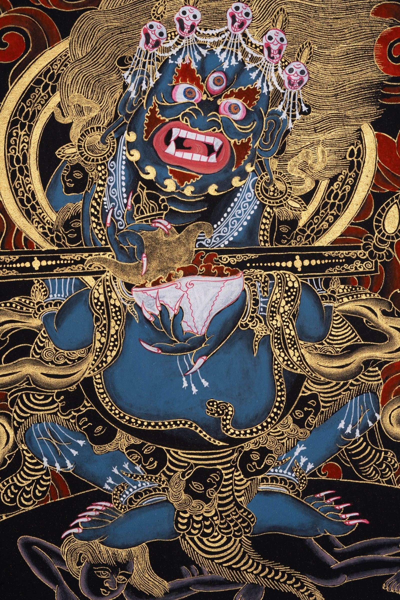 Mahakala Thangka Painting - Himalayas Shop
