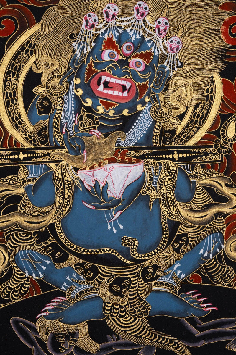 Mahakala Thangka Painting - Himalayas Shop