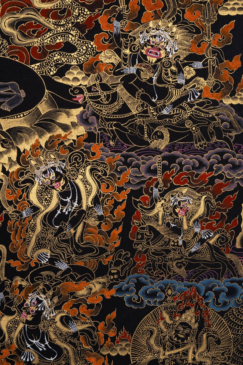 Mahakala Thangka Painting - Himalayas Shop