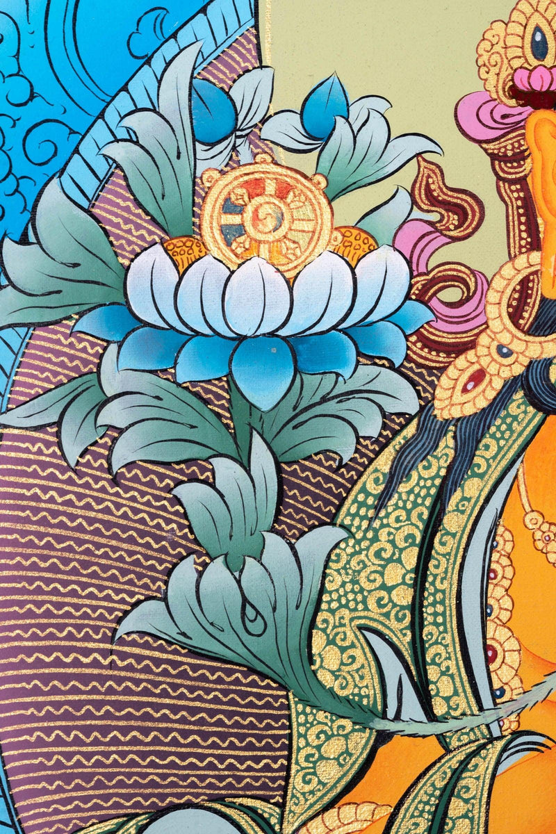 Maitreya Buddha Thangka Art - Himalayas Shop