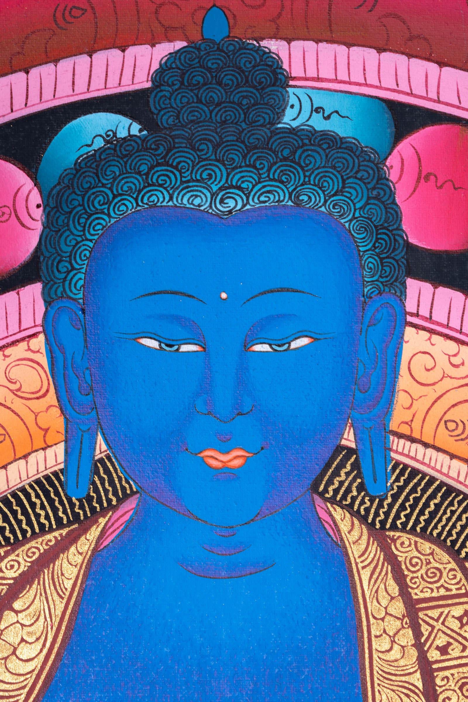 Medicine Buddha  Thangka Painting - Himalayas Shop