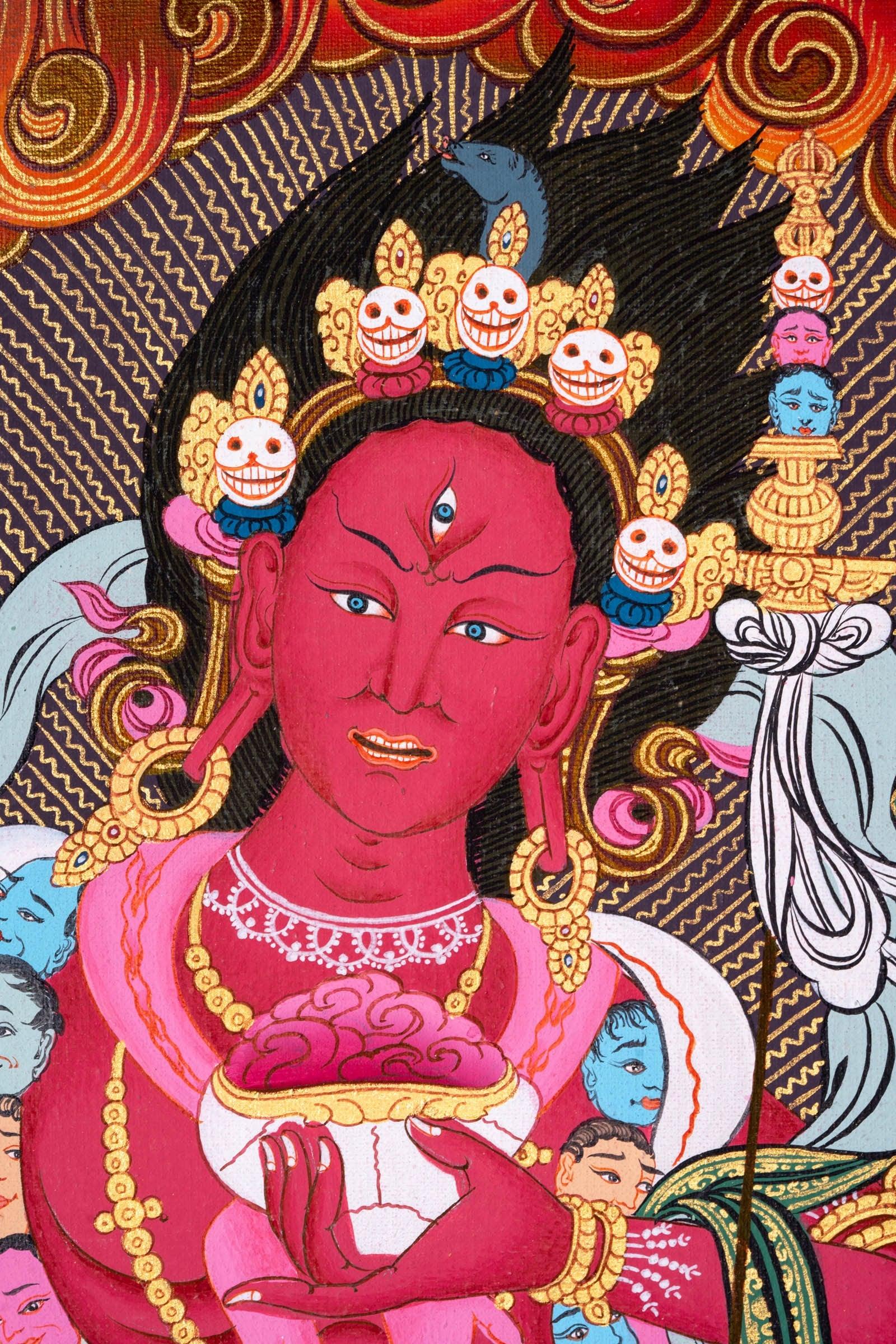 Dorjephamu Thangka Painting - Himalayas Shop