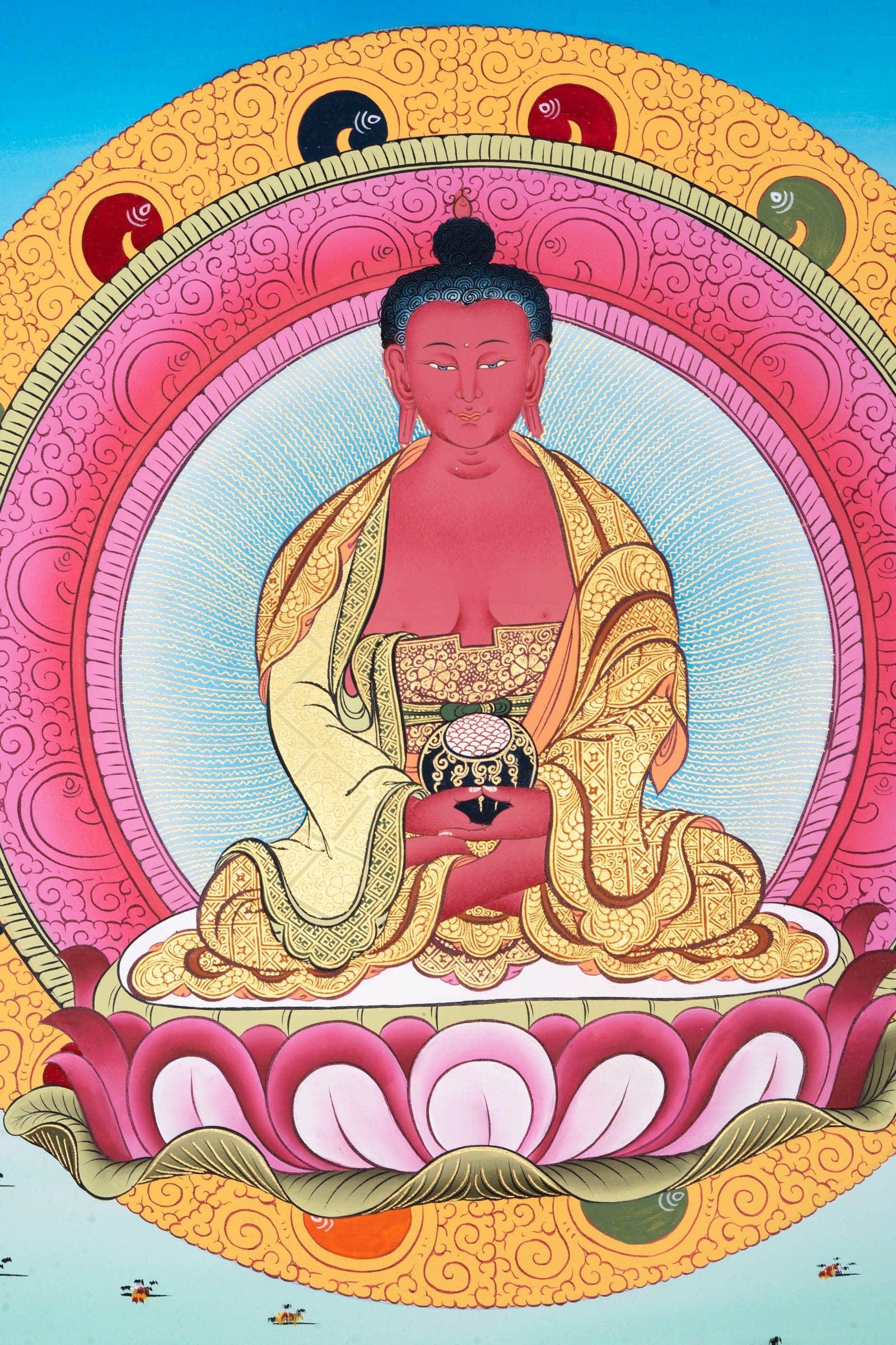 Amitabha Buddha Thangka Painting - Himalayas Shop