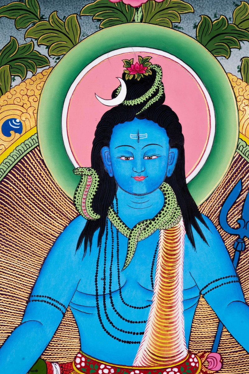 Lord Shiva Thangka Painting