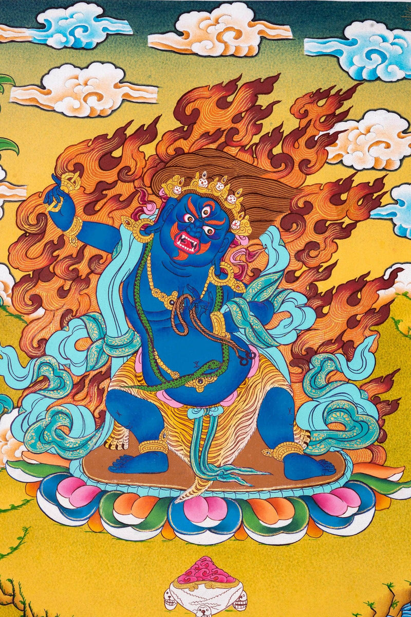 Thangka Painting Three Great Bodhisattvas