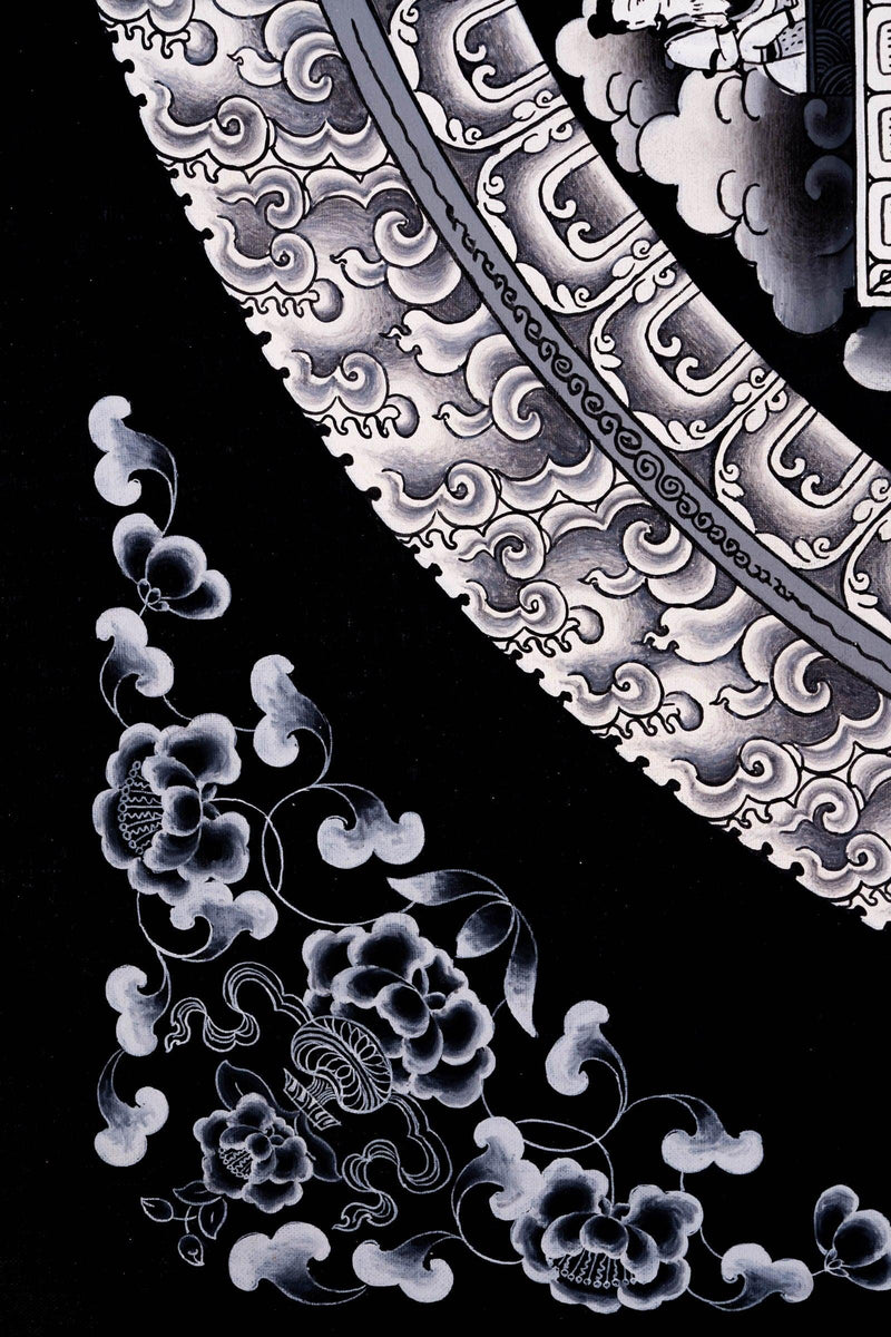 White Tara Mandala Thangka Art