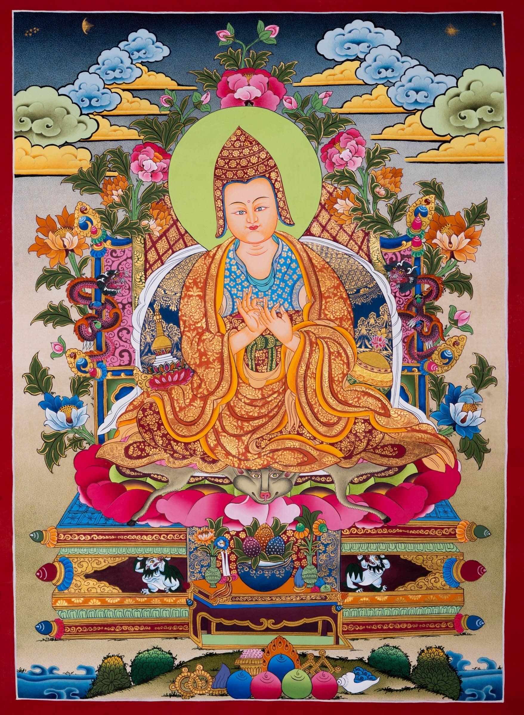Atisha Thangka Painting