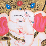 Handmade Shri Ganesh Thangka Painting