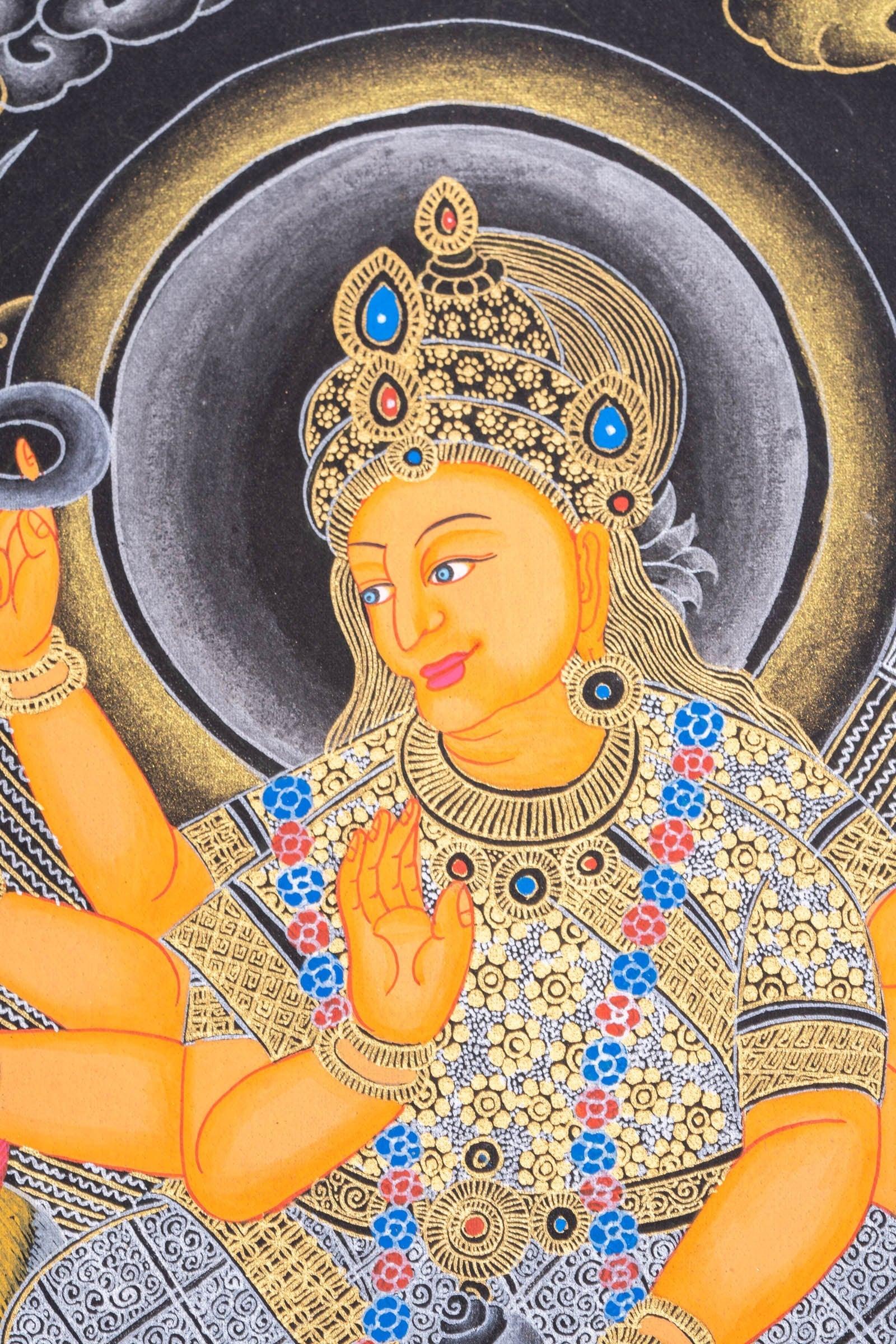 Thangka Painting of Durga Goddess