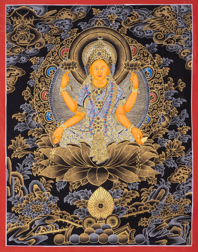 Thangka Painting of Laxmi