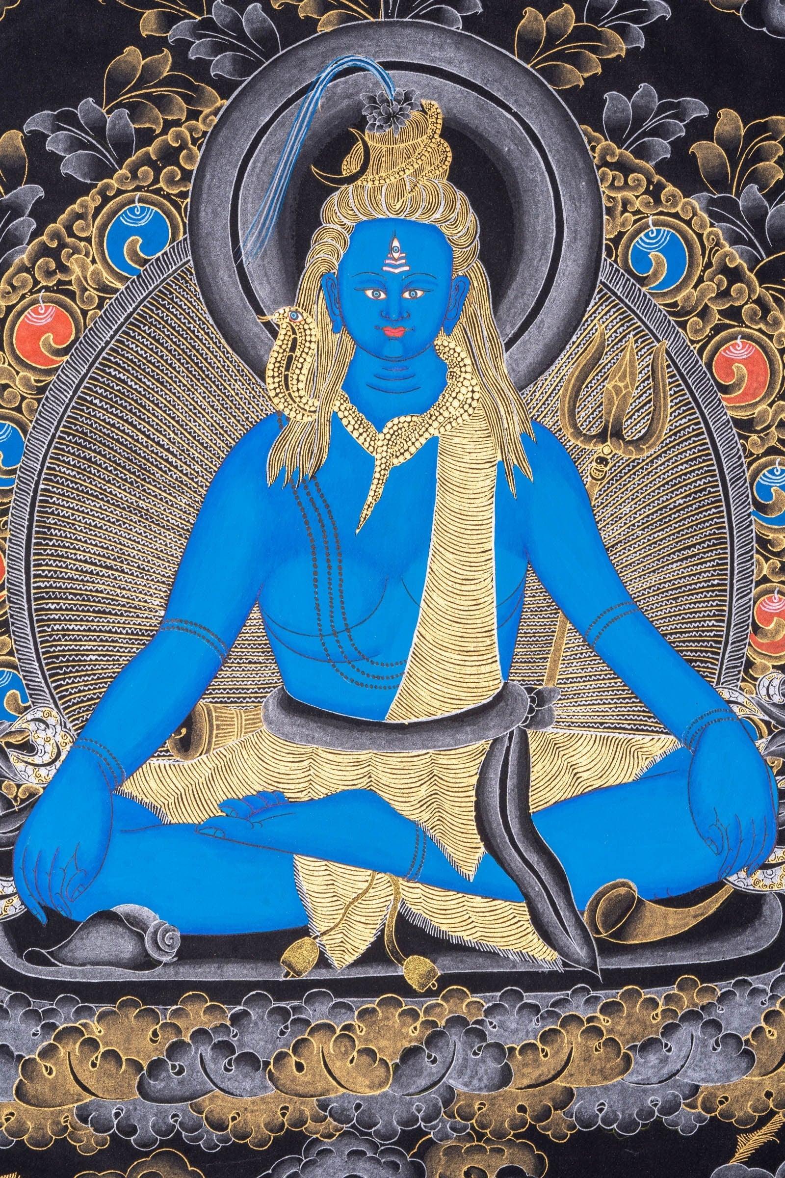 Thangka Painting of Lord Shiva