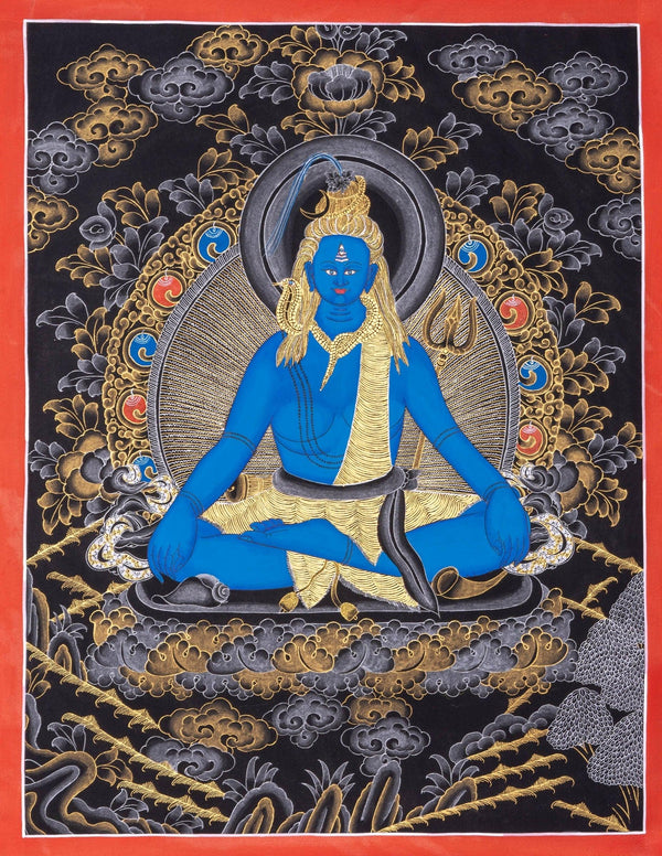Thangka Painting of Lord Shiva