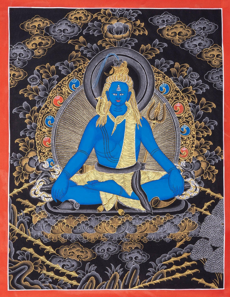 Thangka Painting of Lord Shiva