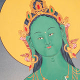 Thangka Painting of Green Tara