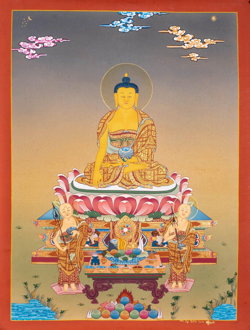 Thangka Painting of Shakyamuni Buddha