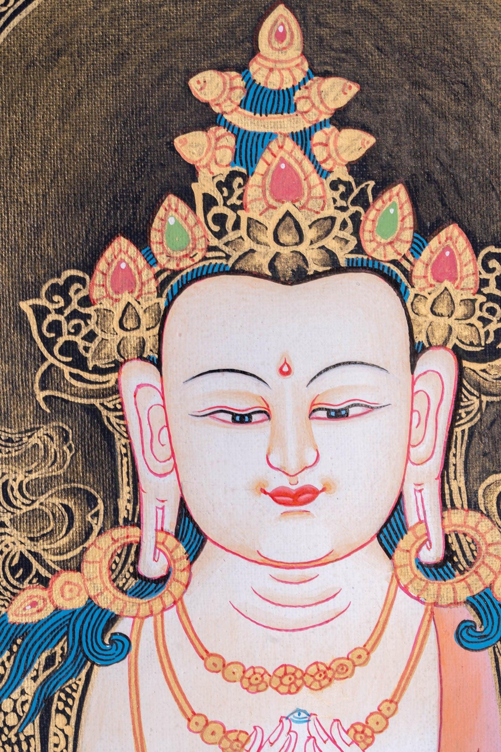 Thangka Painting of Chengresi Bodhisattva