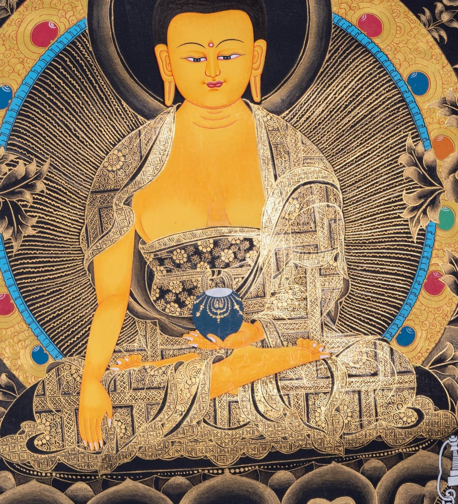 Thangka Painting - Shakyamuni Buddha - Himalayas Shop