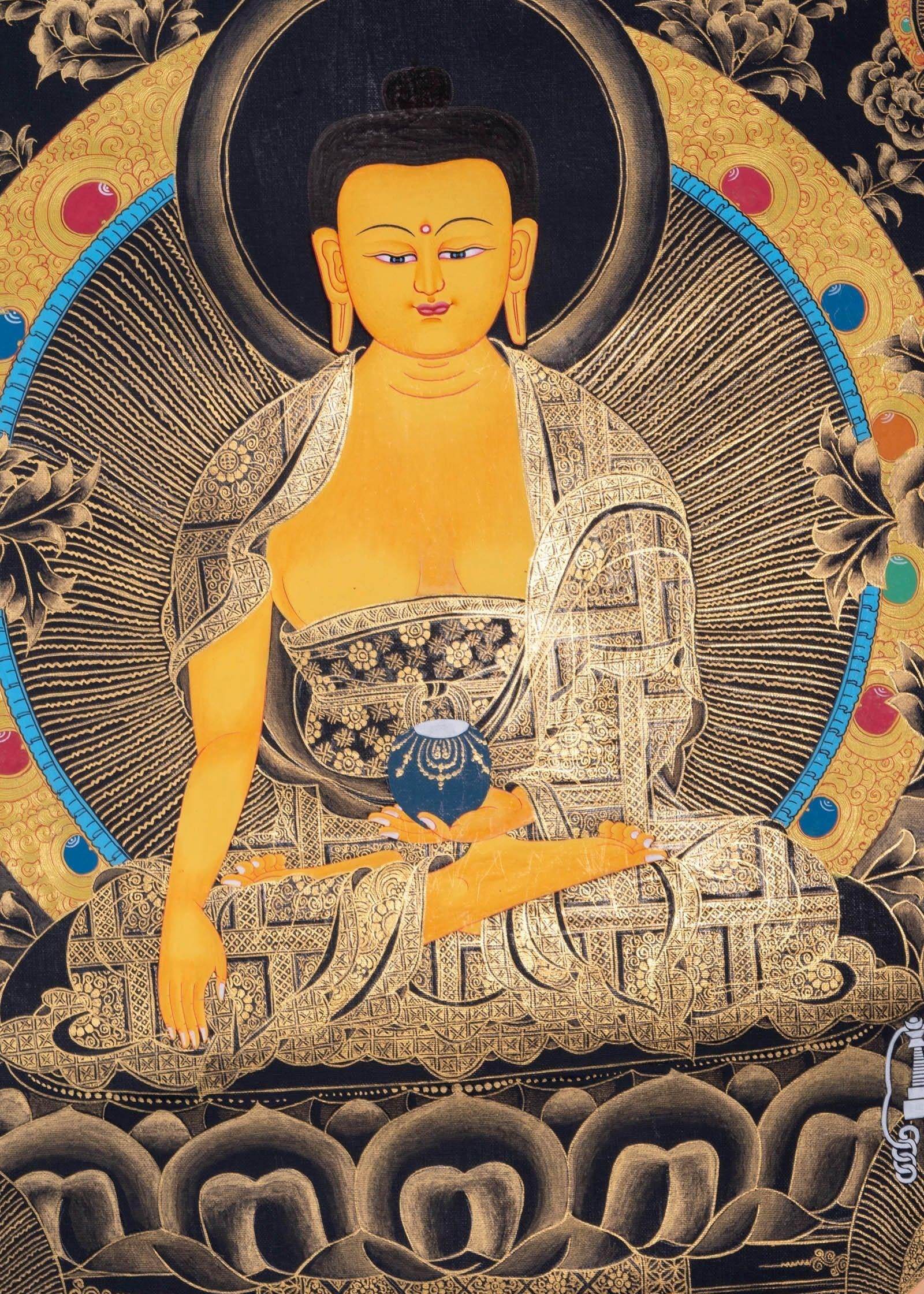 Thangka Painting - Shakyamuni Buddha - Himalayas Shop