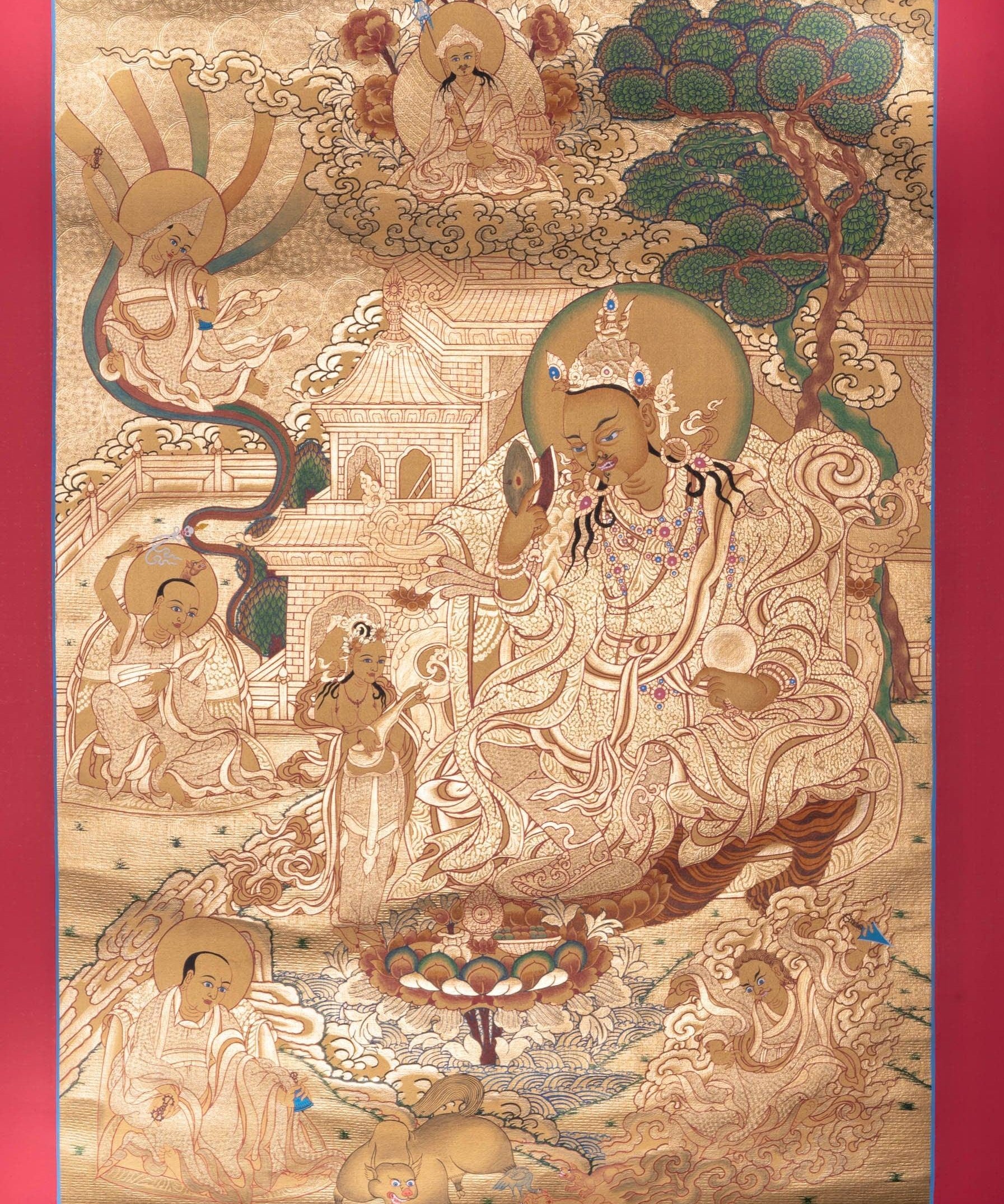 Guru Set Buddhist Painting - Thangka