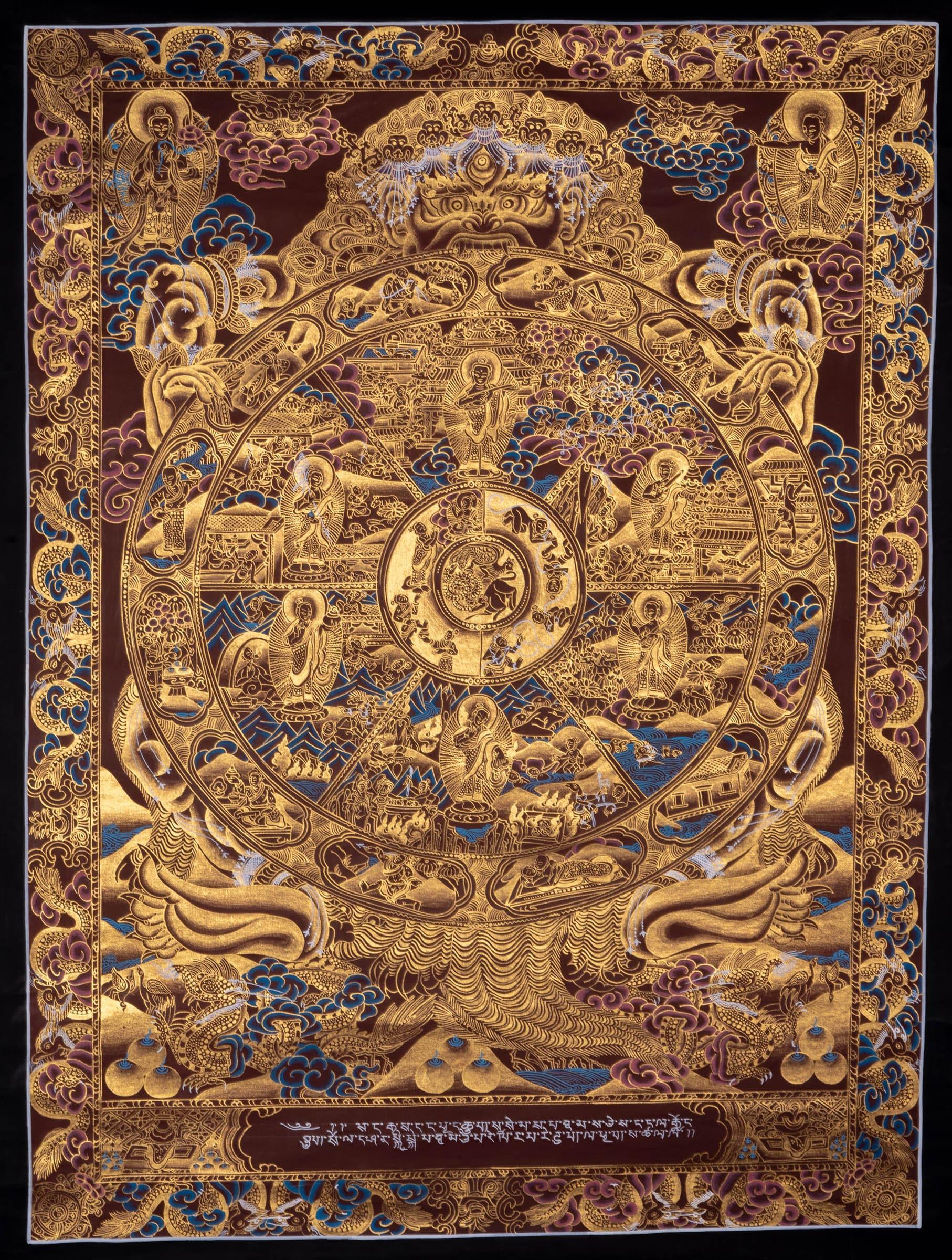 Wheel of Life Thangka Painting - Himalayas Shop