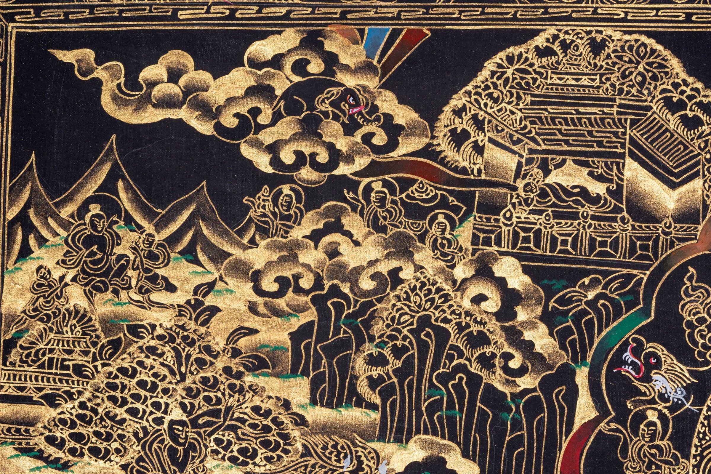 Thangka of Buddha Enlightenment - Himalayas Shop