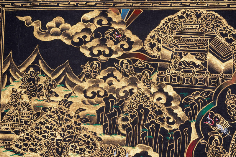 Thangka of Buddha Enlightenment - Himalayas Shop