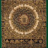 Mantra Mandala Thangka with Dragon Borders - Himalayas Shop