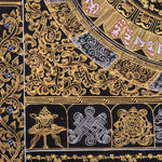 Om Mantra Mandala with Manjushri Thangka Painting - Himalayas Shop