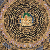 Om Mantra Mandala with Manjushri Thangka Painting - Himalayas Shop