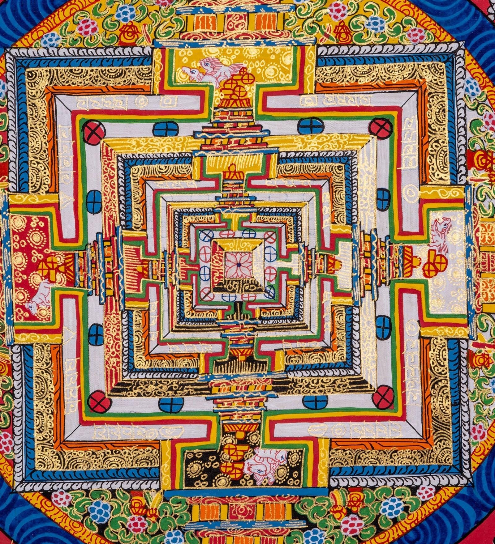 Kalachakra Mandala Thangka Art - Himalayas Shop