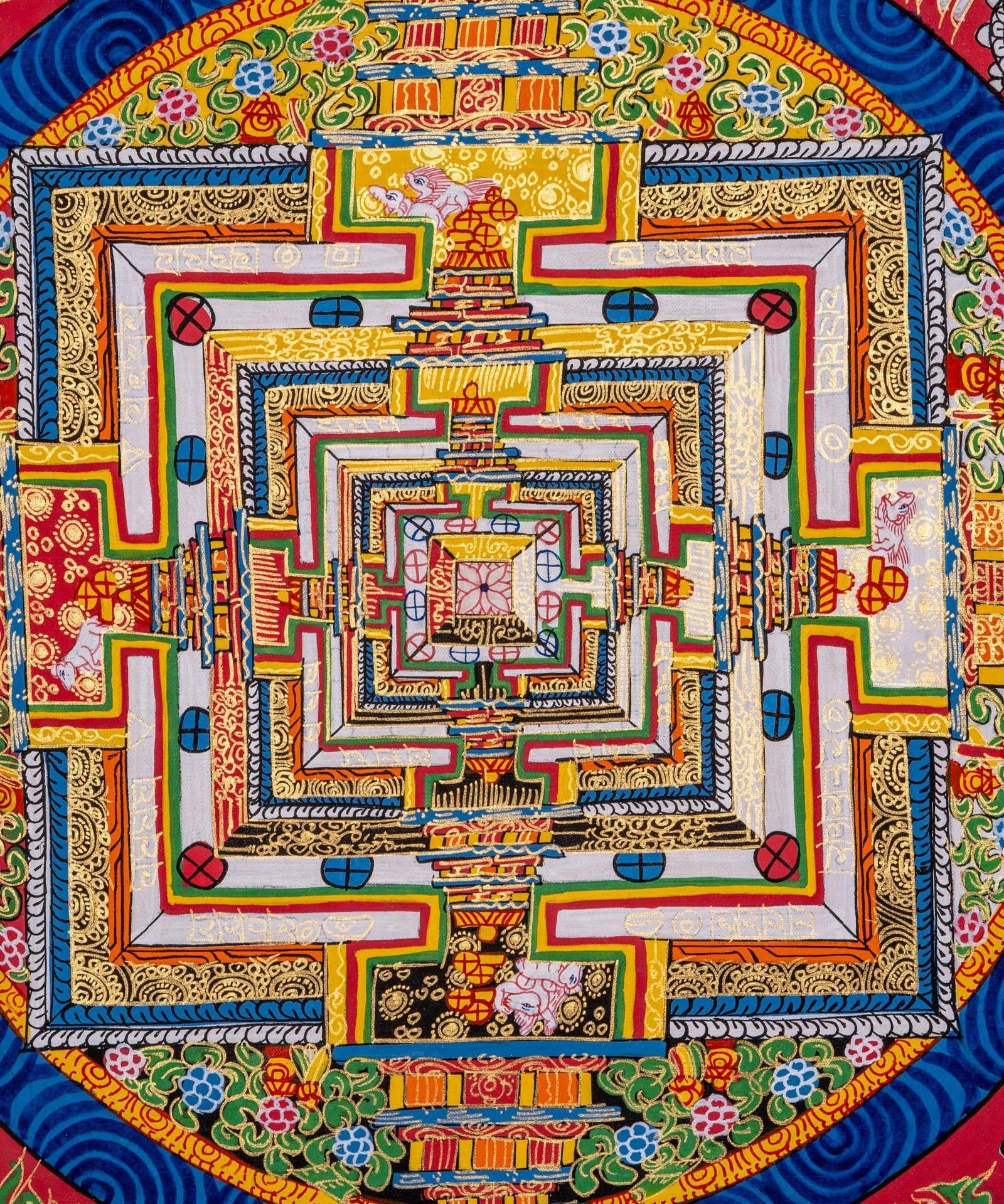 Kalachakra Mandala Thangka Art - Himalayas Shop