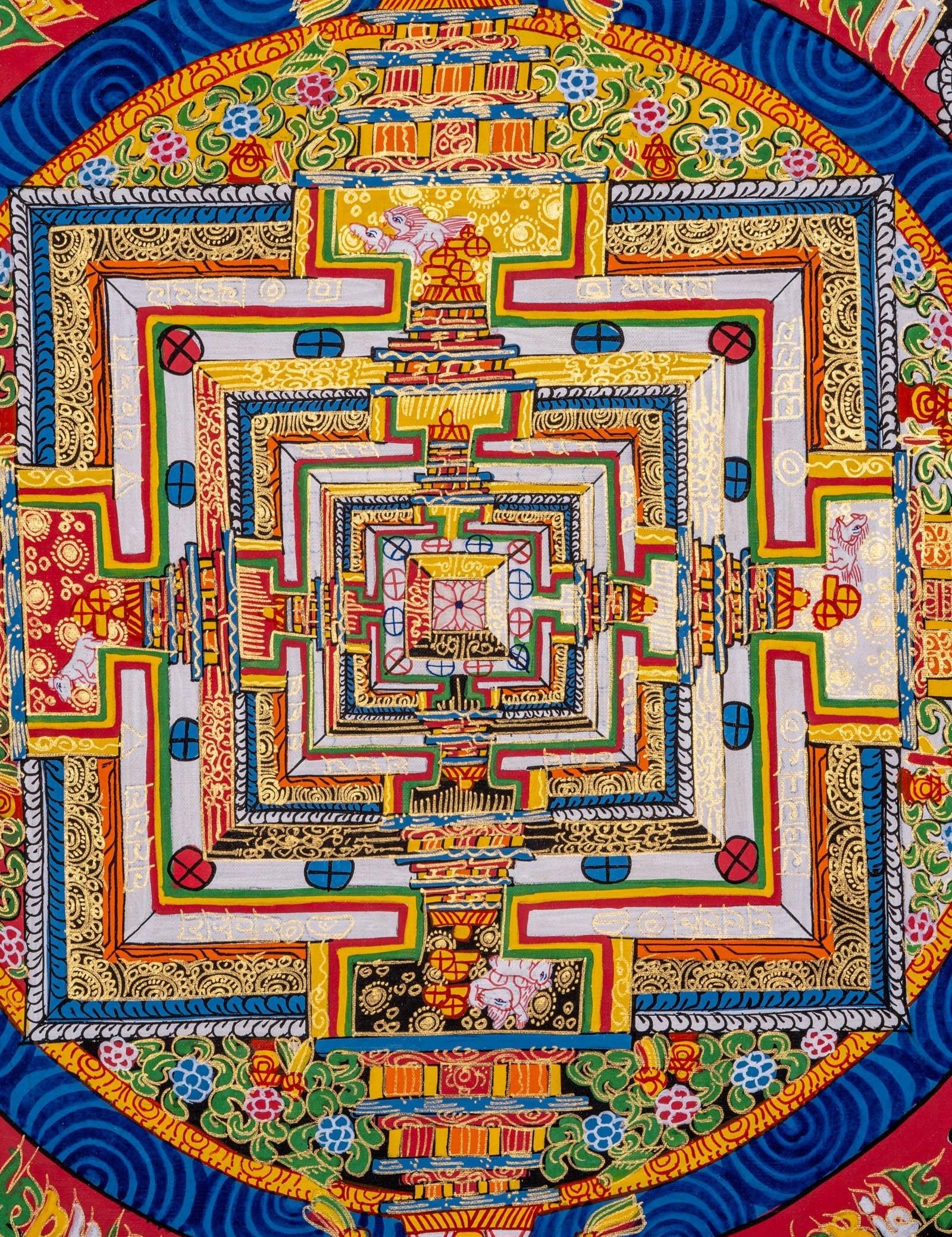 Kalachakra Mandala Thangka Art - Himalayas Shop