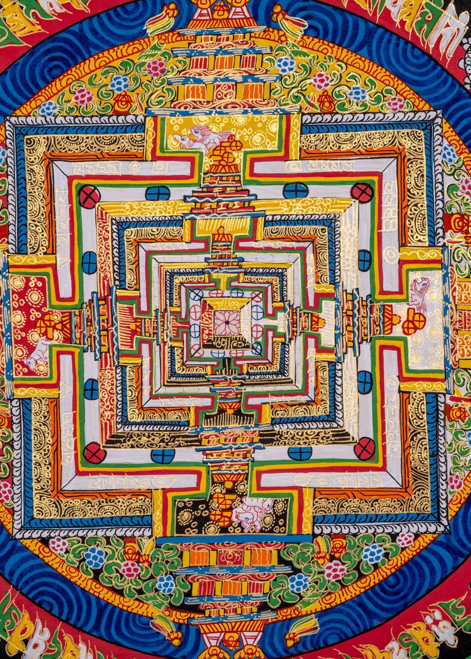 Kalachakra Mandala Thangka Art - Himalayas Shop